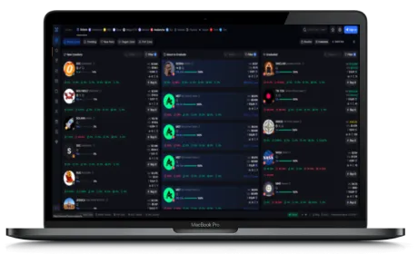 MevX website displayed on a Macbook