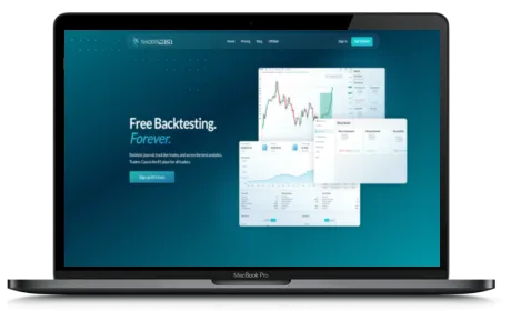 Traders Casa website displayed on a Macbook