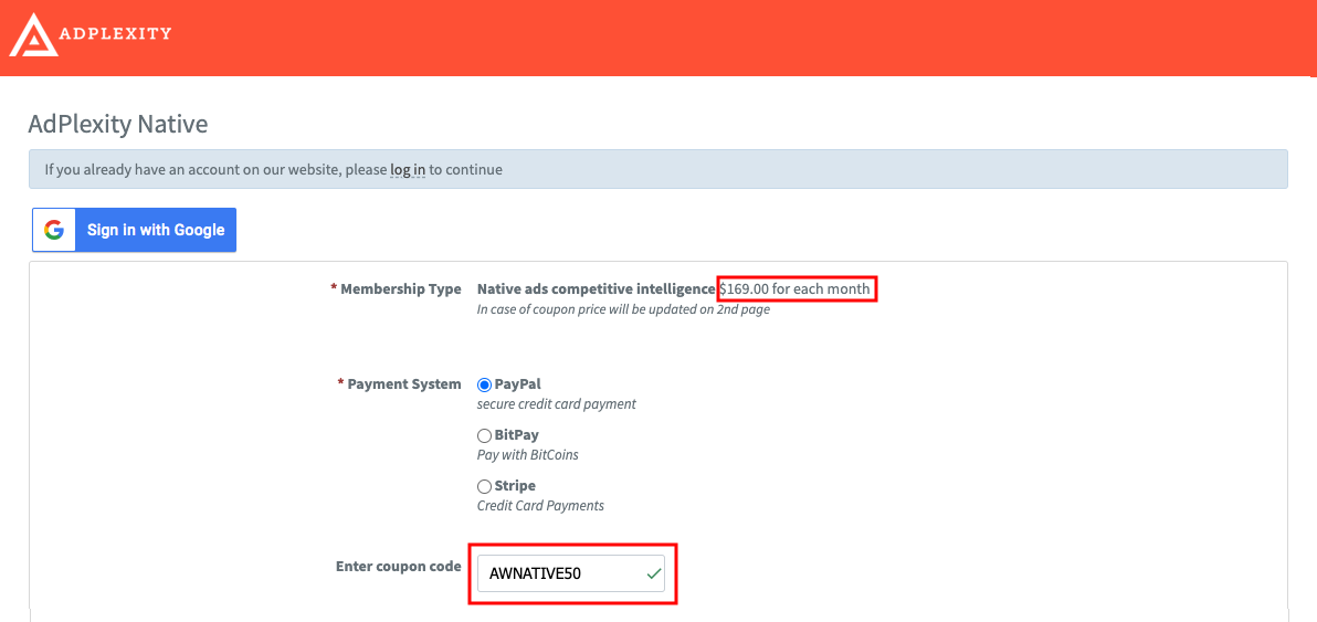 Native Apply Coupon 80