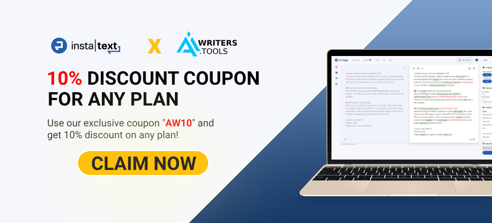 10% Instatext Coupon Code