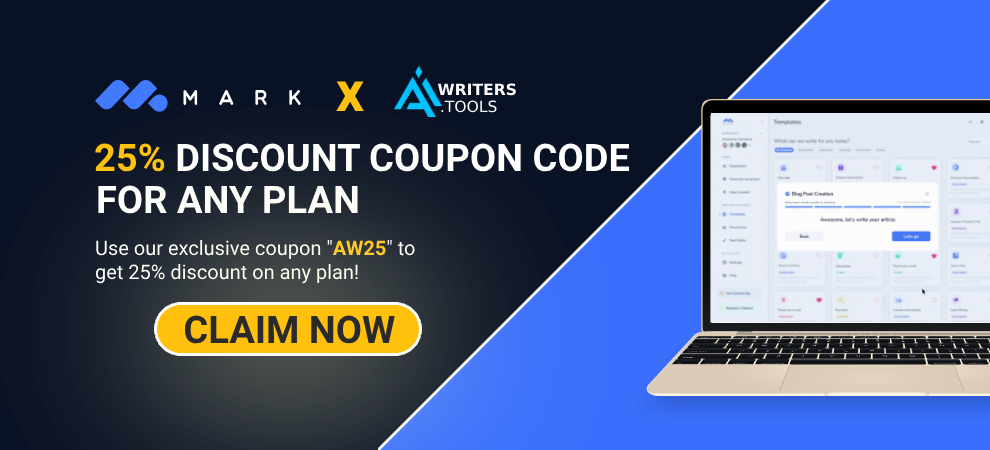 25% Mark Copy Coupon Code