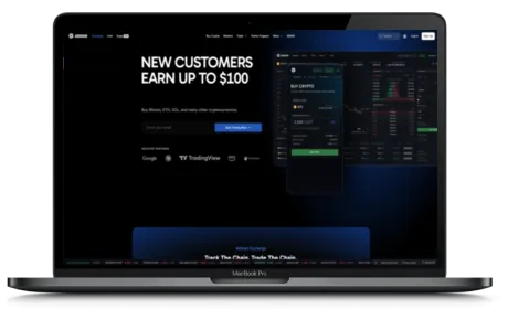 Arkham website displayed on a Macbook