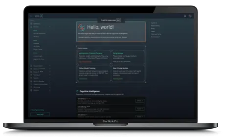Astica website displayed on a Macbook