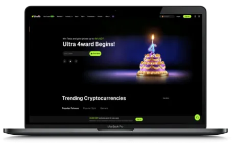 Bitunix website displayed on a Macbook