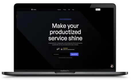 Breeew website displayed on a Macbook