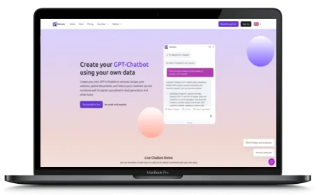 Chatwize website displayed on a Macbook