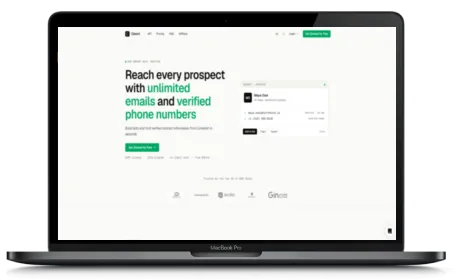 Cleon1 website displayed on a Macbook