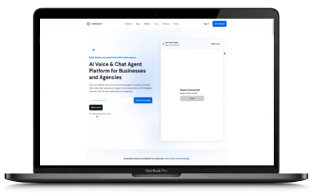 Convocore website displayed on a Macbook