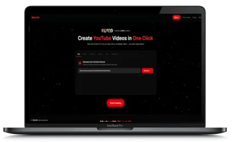 Direct AI website displayed on a Macbook