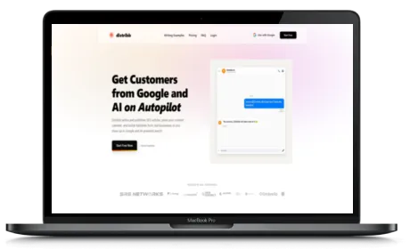 Distribb website displayed on a Macbook
