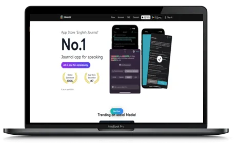 Drawer website displayed on a Macbook