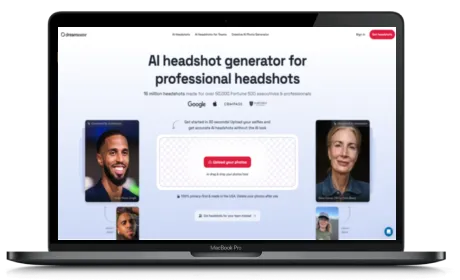 Dreamwave AI website displayed on a Macbook