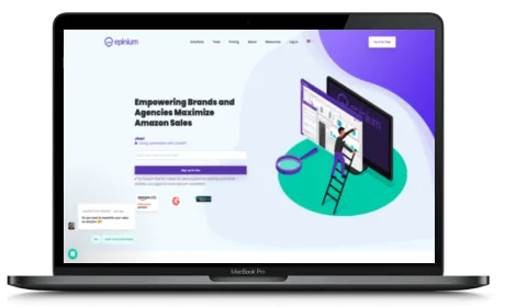 Epinium website displayed on a Macbook