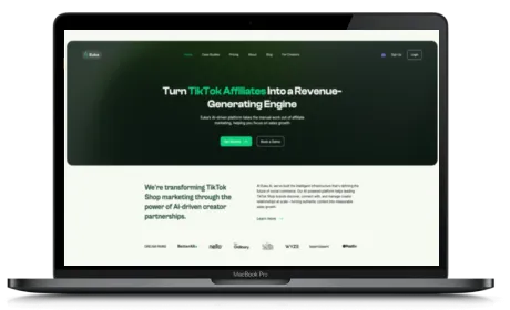 Euka website displayed on a Macbook