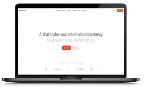 Exactly.AI website displayed on a Macbook