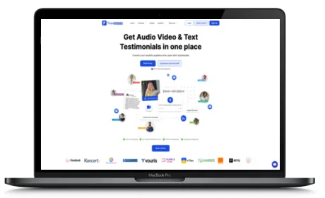 Feedspace website displayed on a Macbook