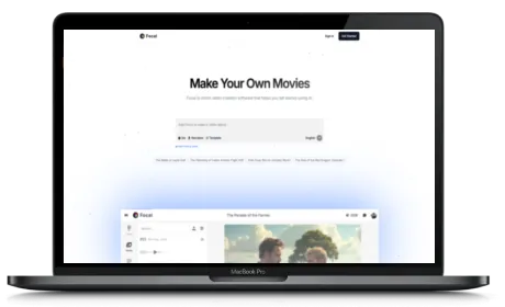 Focal website displayed on a Macbook