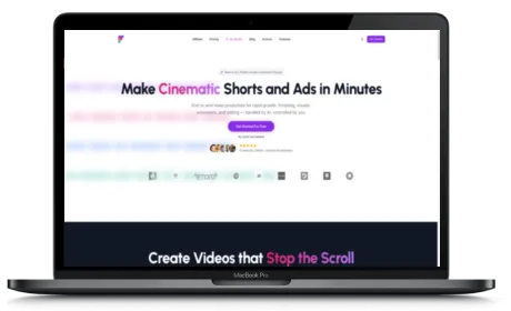 Frameloop website displayed on a Macbook