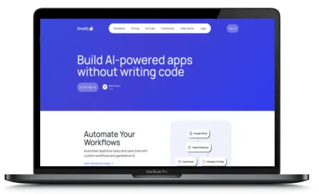 Frontly website displayed on a Macbook