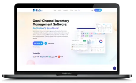 FullStro website displayed on a Macbook