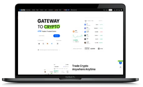 Gate website displayed on a Macbook