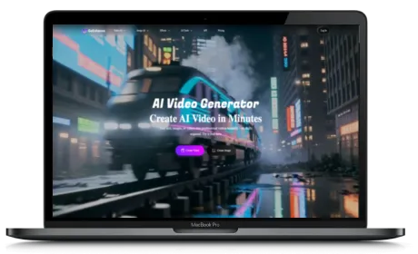 GoEnhance website displayed on a Macbook