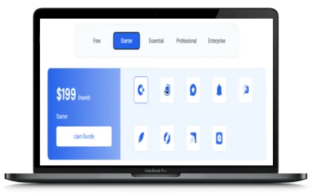 GoZen website displayed on a Macbook