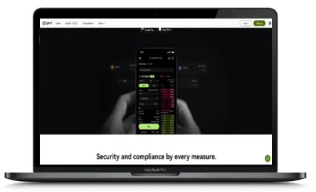Grvt website displayed on a Macbook
