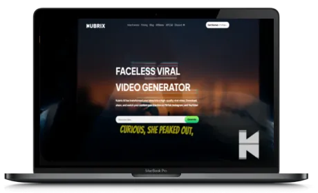 Kubrix website displayed on a Macbook