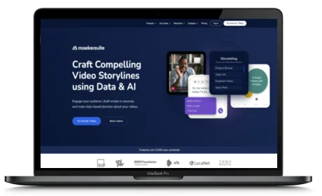 Maekersuite website displayed on a Macbook