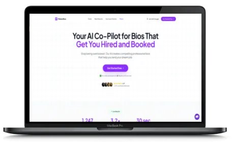 MakerBox website displayed on a Macbook