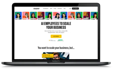 Marblism website displayed on a Macbook