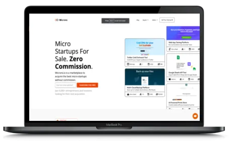 Microns website displayed on a Macbook