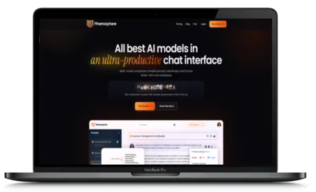 Mnemosphere website displayed on a Macbook