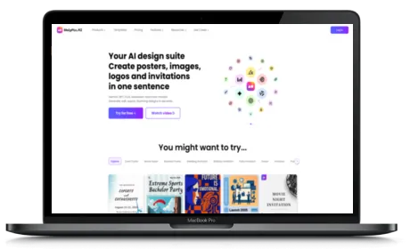 MolyPix website displayed on a Macbook