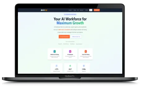 OpsYogi website displayed on a Macbook
