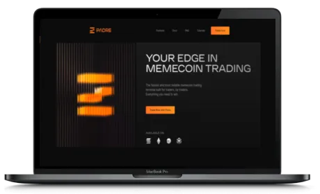 Padre website displayed on a Macbook