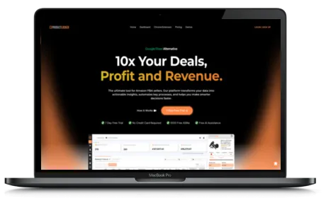 ProductLocker website displayed on a Macbook