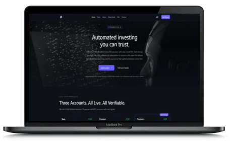 Robotics X website displayed on a Macbook