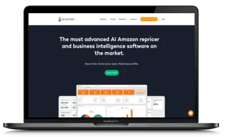 Seller Snap website displayed on a Macbook