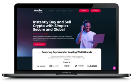 Simplex website displayed on a Macbook