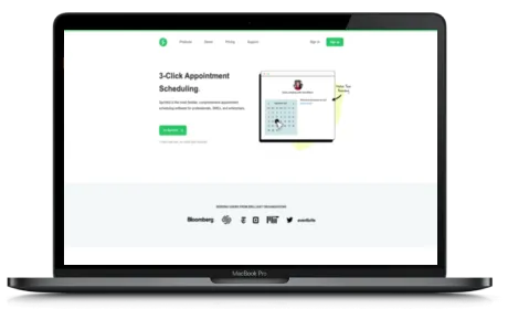 Sprintful website displayed on a Macbook