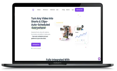 Taja website displayed on a Macbook