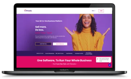 Tekmatix website displayed on a Macbook