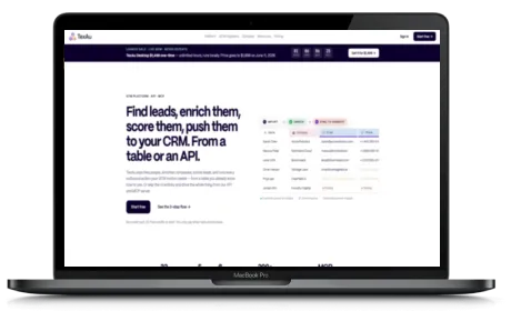 TexAu website displayed on a Macbook
