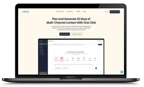 Vocable website displayed on a Macbook