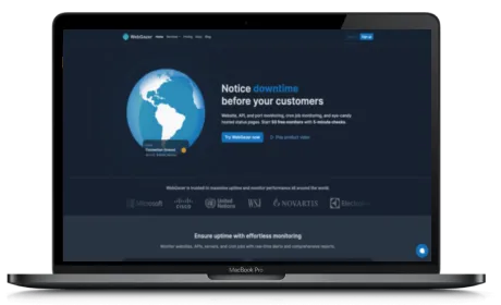 WebGazer website displayed on a Macbook
