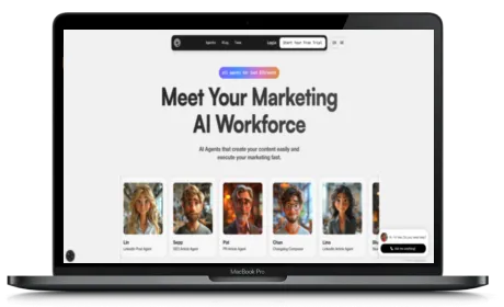 Whaaat AI website displayed on a Macbook