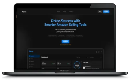Xanon website displayed on a Macbook