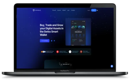 YouHodler website displayed on a Macbook